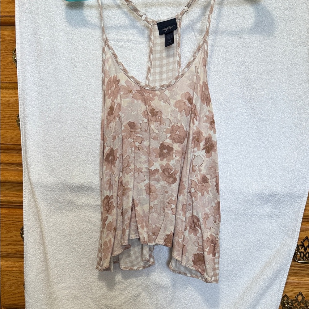 Daytrip Floral Camisole in Cream and Brown